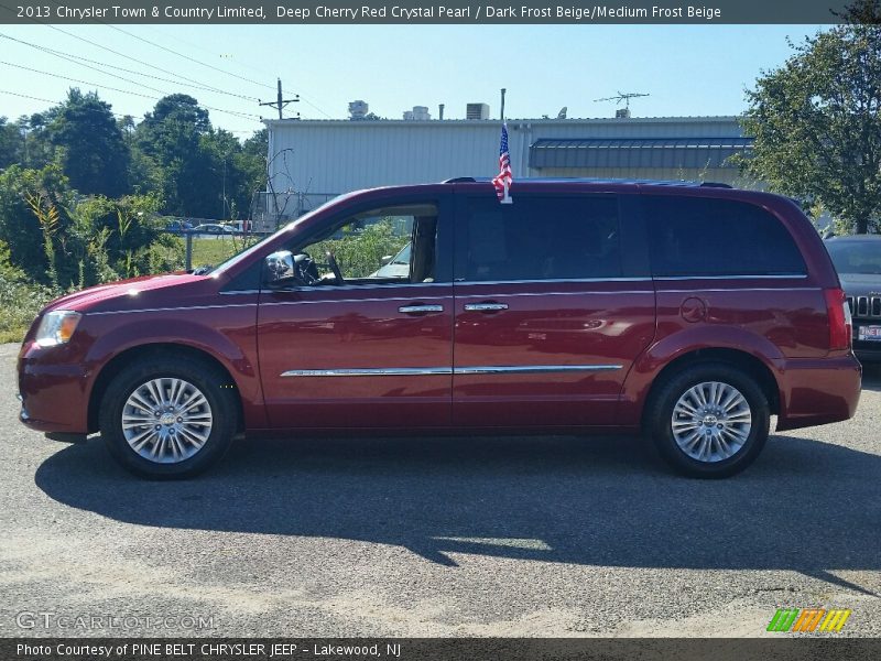 Deep Cherry Red Crystal Pearl / Dark Frost Beige/Medium Frost Beige 2013 Chrysler Town & Country Limited