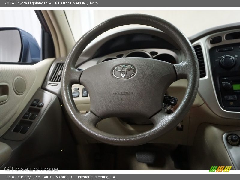 Bluestone Metallic / Ivory 2004 Toyota Highlander I4