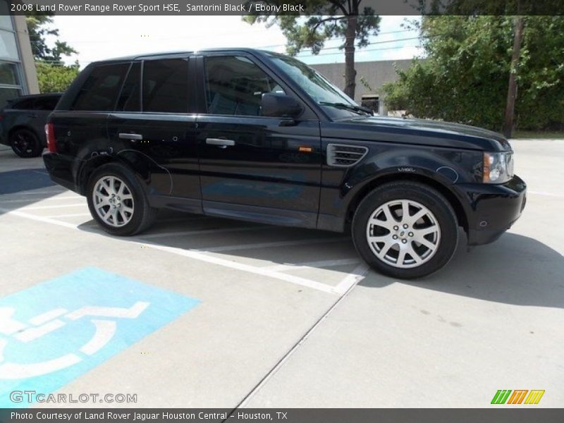 Santorini Black / Ebony Black 2008 Land Rover Range Rover Sport HSE