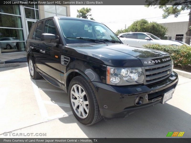 Santorini Black / Ebony Black 2008 Land Rover Range Rover Sport HSE