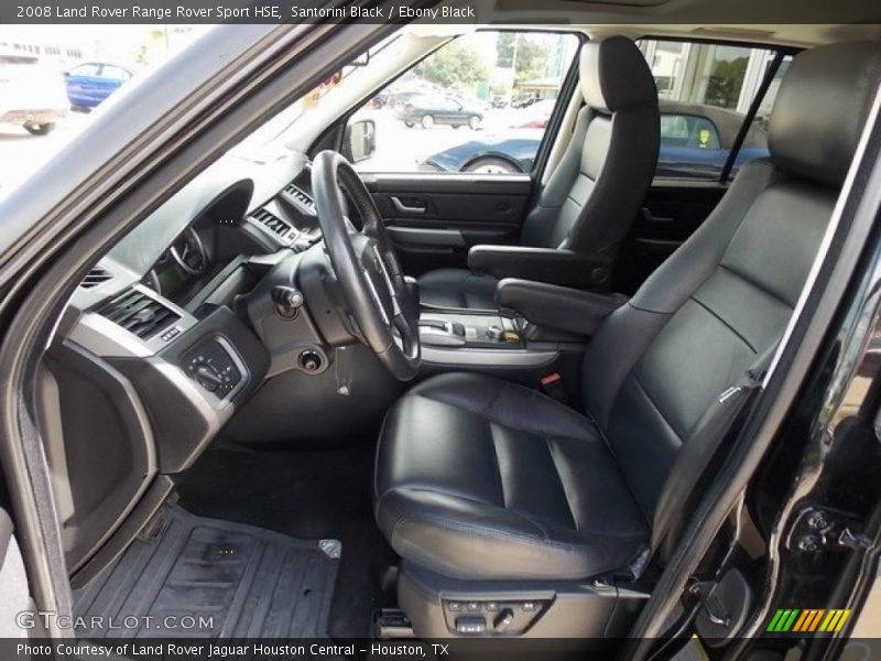 Santorini Black / Ebony Black 2008 Land Rover Range Rover Sport HSE