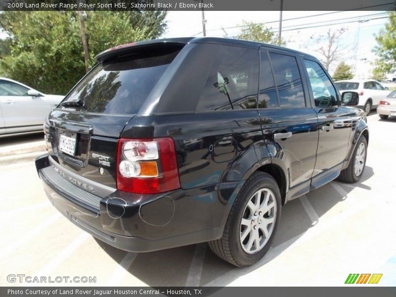 Santorini Black / Ebony Black 2008 Land Rover Range Rover Sport HSE