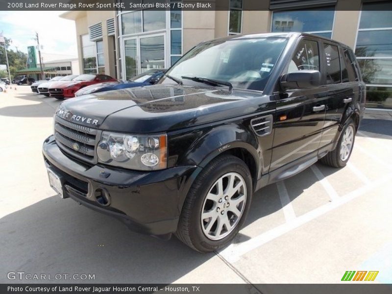 Santorini Black / Ebony Black 2008 Land Rover Range Rover Sport HSE