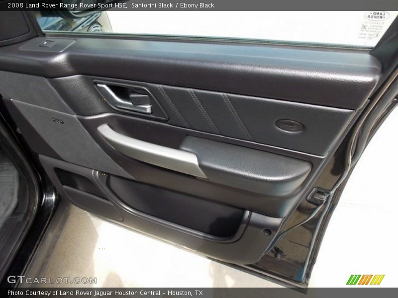 Santorini Black / Ebony Black 2008 Land Rover Range Rover Sport HSE