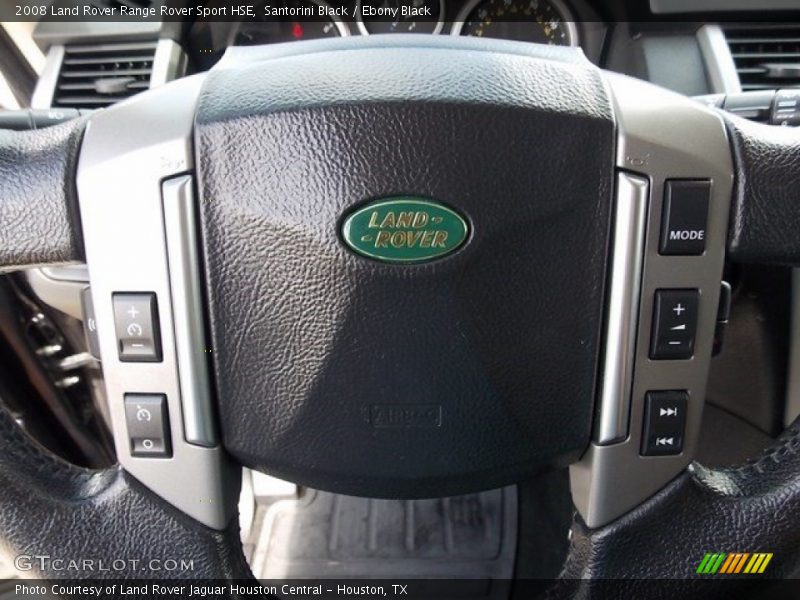 Santorini Black / Ebony Black 2008 Land Rover Range Rover Sport HSE