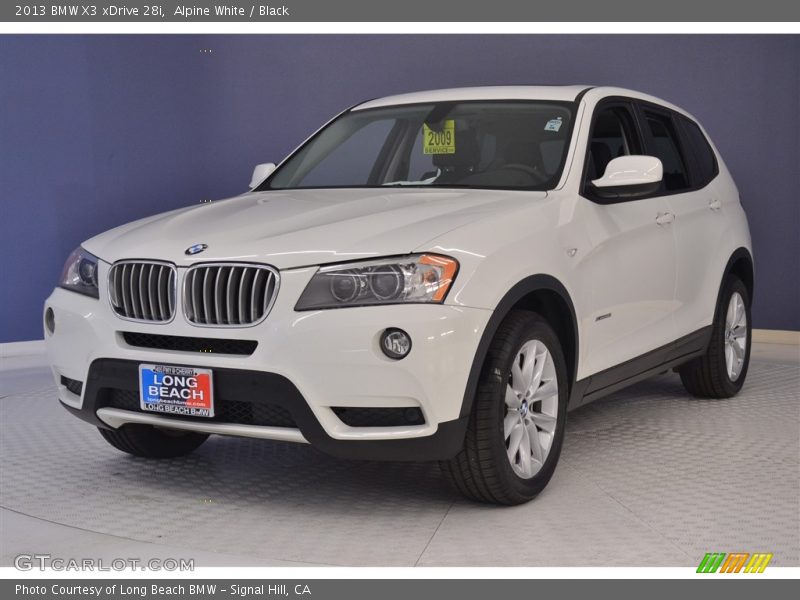 Alpine White / Black 2013 BMW X3 xDrive 28i