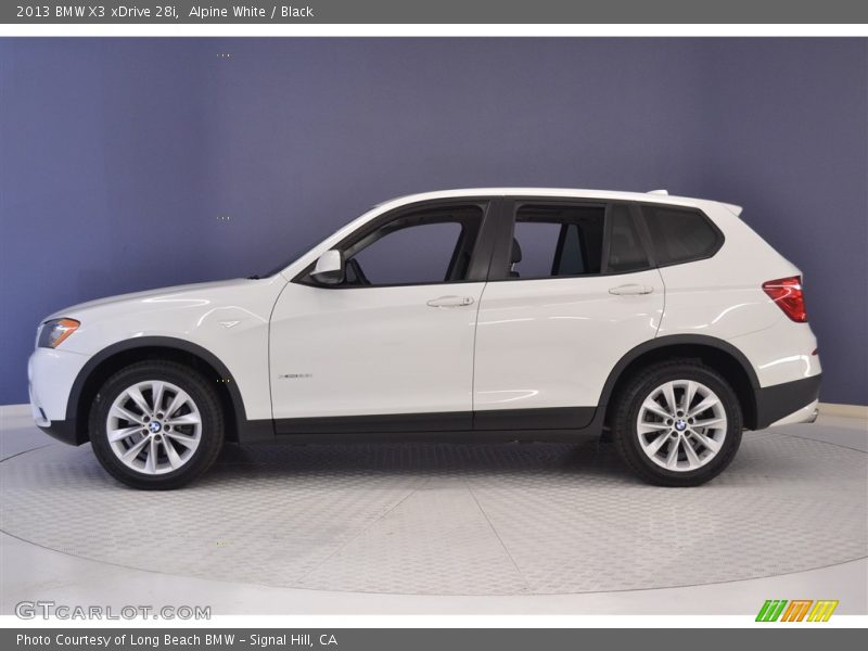 Alpine White / Black 2013 BMW X3 xDrive 28i