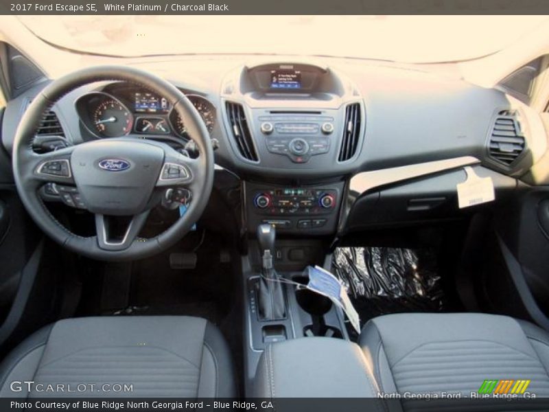 White Platinum / Charcoal Black 2017 Ford Escape SE