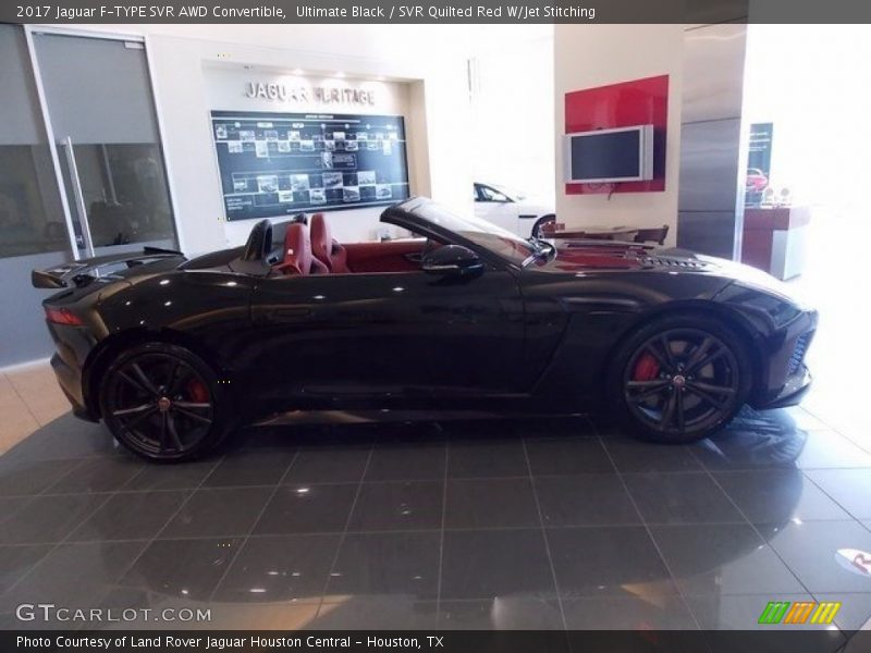 Ultimate Black / SVR Quilted Red W/Jet Stitching 2017 Jaguar F-TYPE SVR AWD Convertible