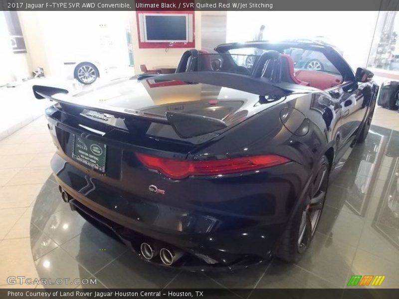 Ultimate Black / SVR Quilted Red W/Jet Stitching 2017 Jaguar F-TYPE SVR AWD Convertible