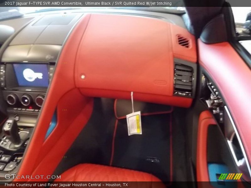 Ultimate Black / SVR Quilted Red W/Jet Stitching 2017 Jaguar F-TYPE SVR AWD Convertible