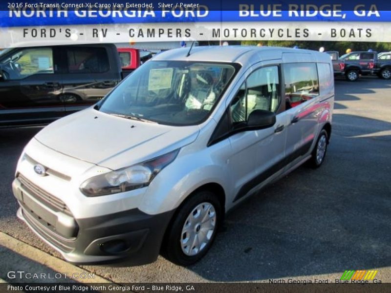 Silver / Pewter 2016 Ford Transit Connect XL Cargo Van Extended