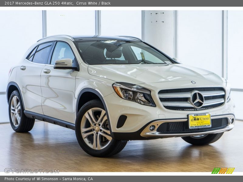 Cirrus White / Black 2017 Mercedes-Benz GLA 250 4Matic