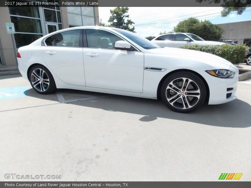Polaris White / Latte 2017 Jaguar XE 35t Premium