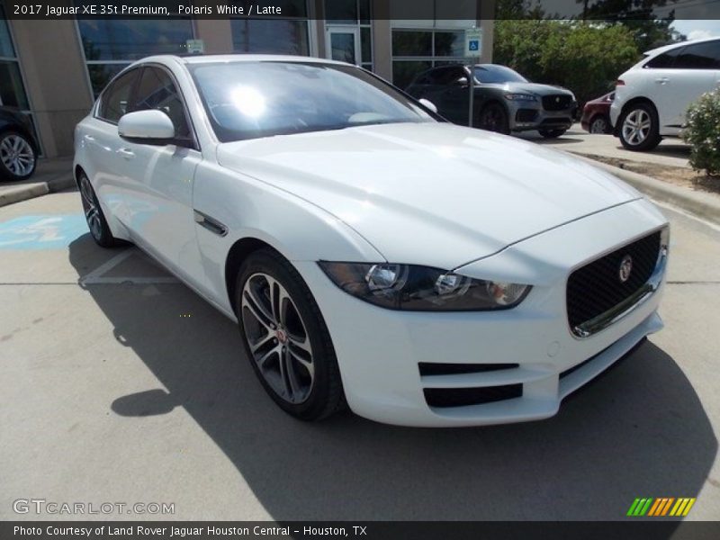 Polaris White / Latte 2017 Jaguar XE 35t Premium