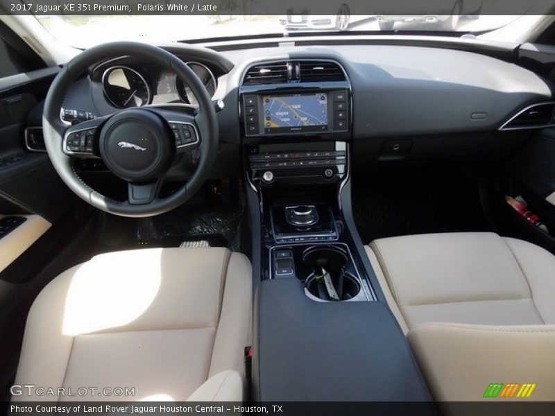 Polaris White / Latte 2017 Jaguar XE 35t Premium