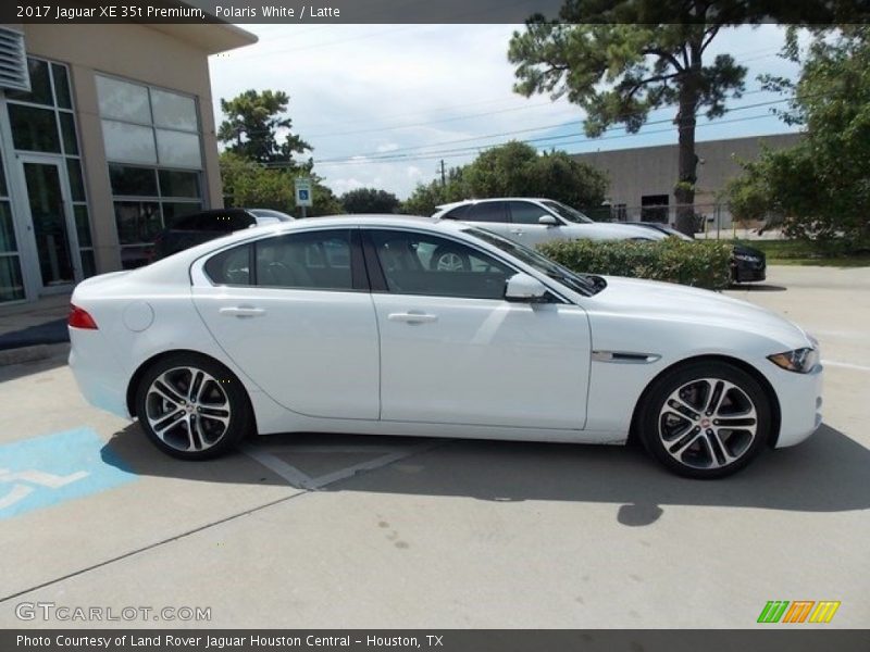 Polaris White / Latte 2017 Jaguar XE 35t Premium