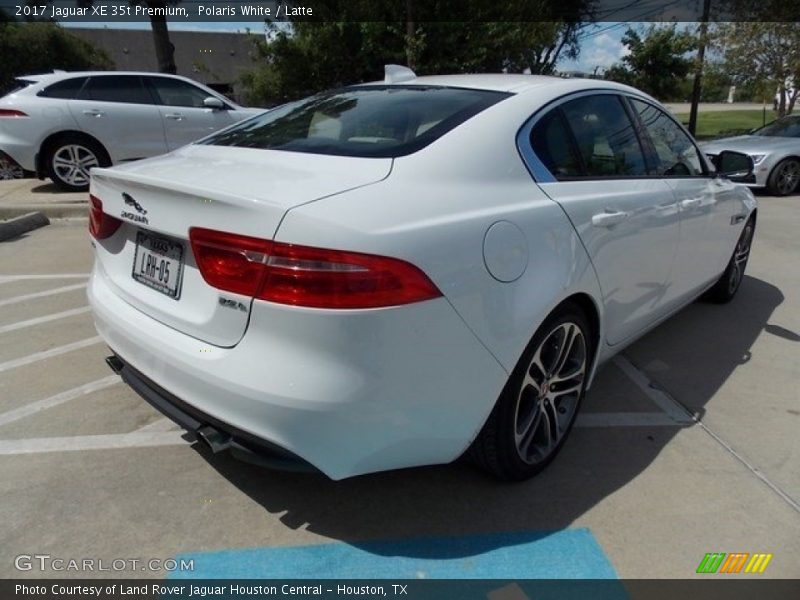 Polaris White / Latte 2017 Jaguar XE 35t Premium