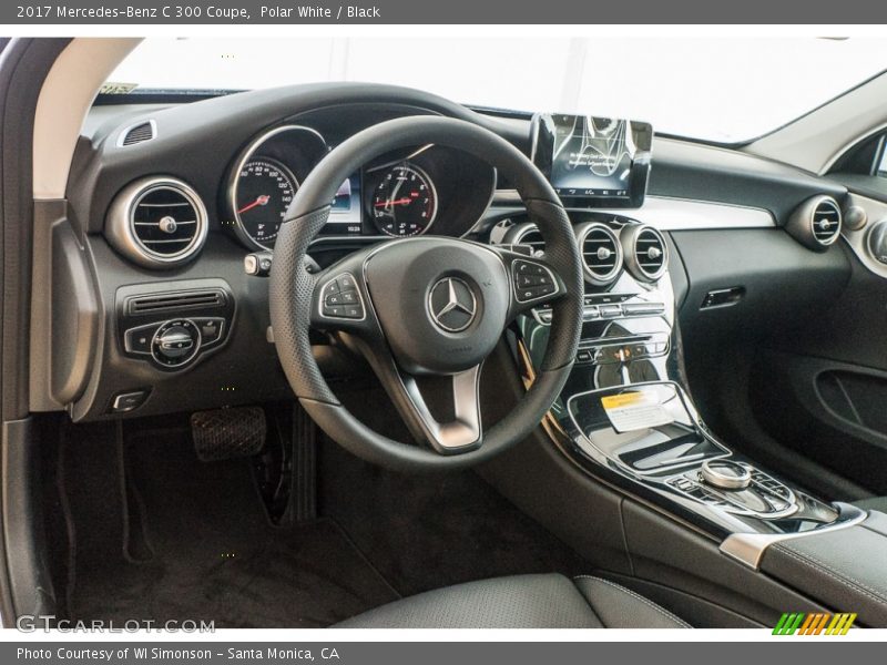 Polar White / Black 2017 Mercedes-Benz C 300 Coupe