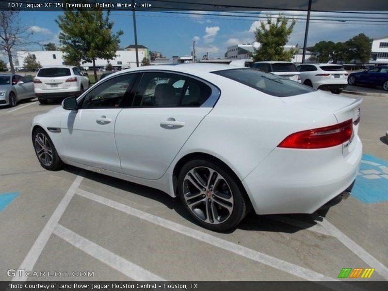 Polaris White / Latte 2017 Jaguar XE 35t Premium