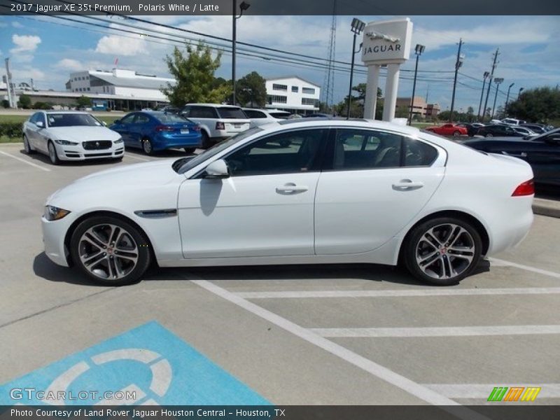Polaris White / Latte 2017 Jaguar XE 35t Premium