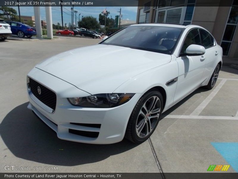 Polaris White / Latte 2017 Jaguar XE 35t Premium