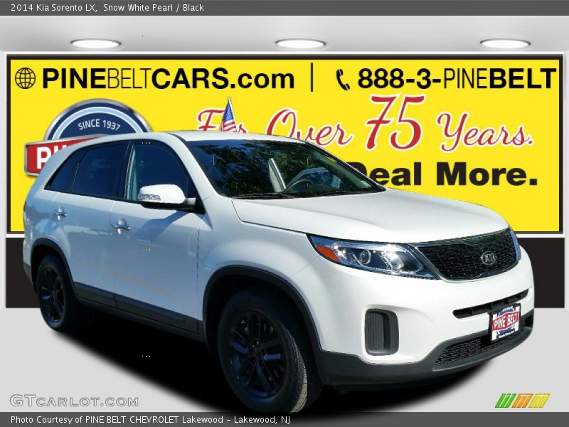 Snow White Pearl / Black 2014 Kia Sorento LX