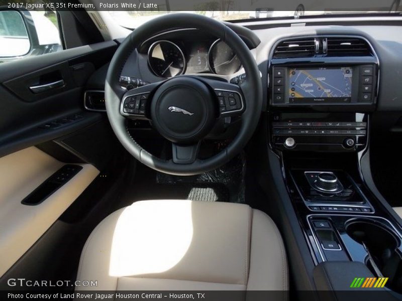 Polaris White / Latte 2017 Jaguar XE 35t Premium