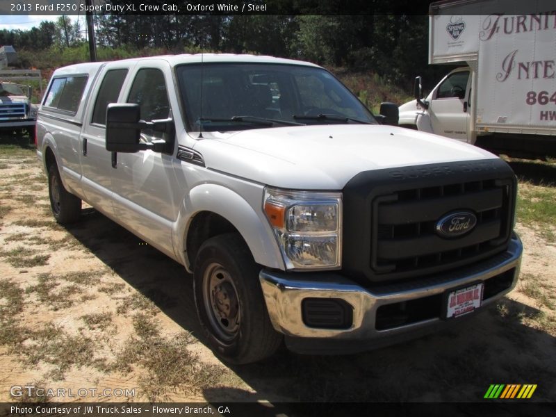 Oxford White / Steel 2013 Ford F250 Super Duty XL Crew Cab