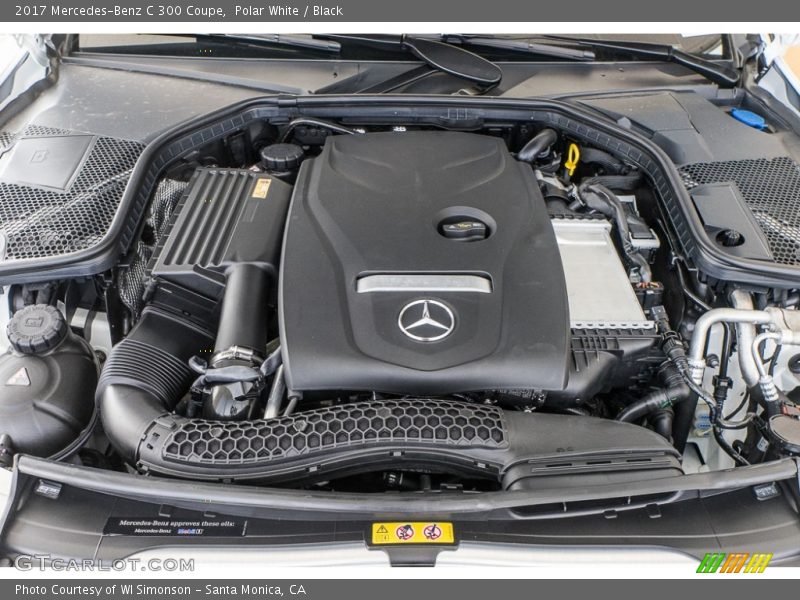 Polar White / Black 2017 Mercedes-Benz C 300 Coupe