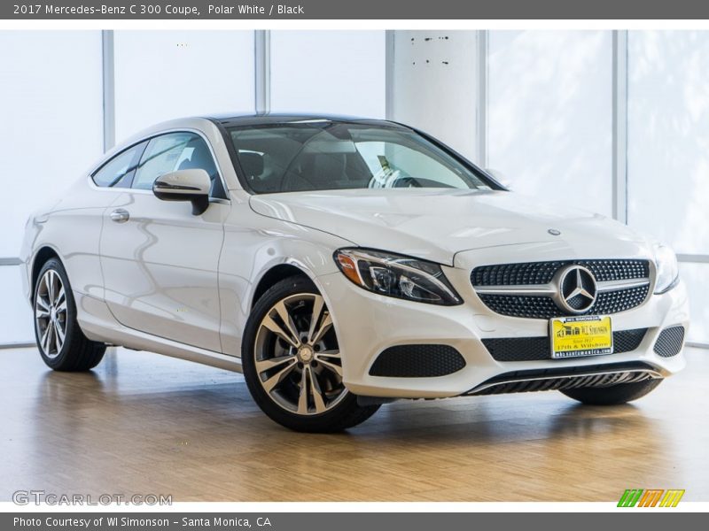 Polar White / Black 2017 Mercedes-Benz C 300 Coupe