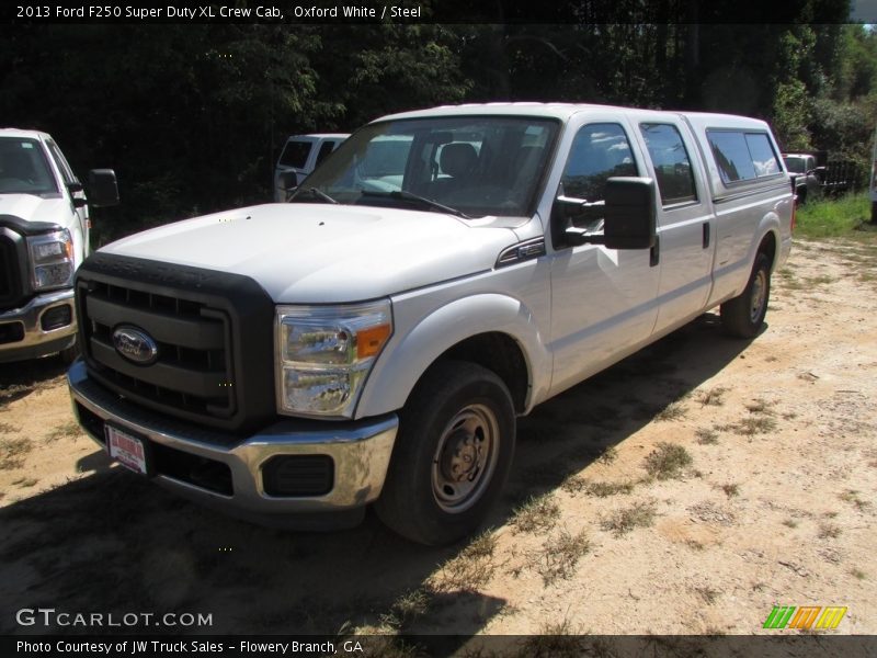 Oxford White / Steel 2013 Ford F250 Super Duty XL Crew Cab