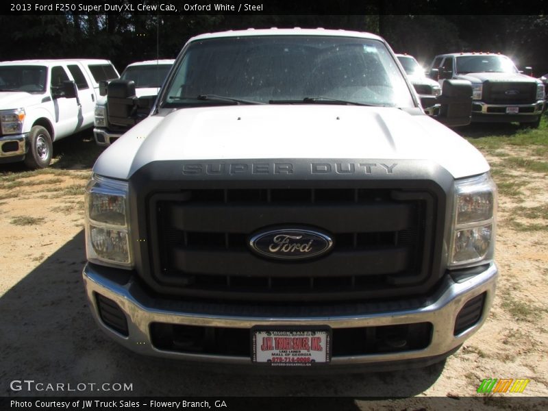 Oxford White / Steel 2013 Ford F250 Super Duty XL Crew Cab