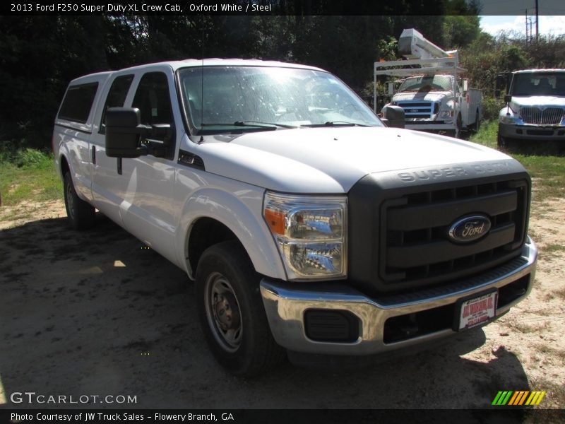 Oxford White / Steel 2013 Ford F250 Super Duty XL Crew Cab