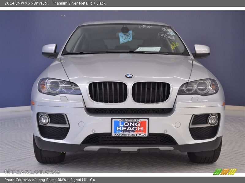 Titanium Silver Metallic / Black 2014 BMW X6 xDrive35i