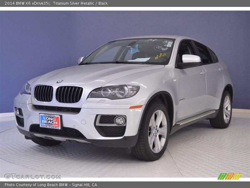 Titanium Silver Metallic / Black 2014 BMW X6 xDrive35i