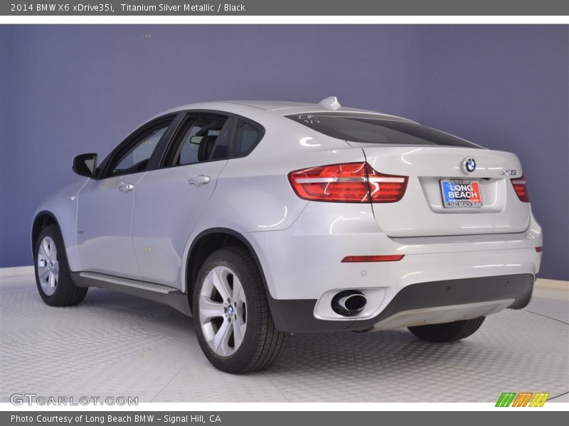 Titanium Silver Metallic / Black 2014 BMW X6 xDrive35i
