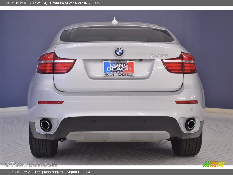 Titanium Silver Metallic / Black 2014 BMW X6 xDrive35i