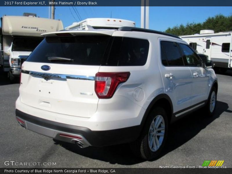 White Platinum / Ebony Black 2017 Ford Explorer XLT