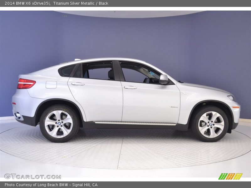 Titanium Silver Metallic / Black 2014 BMW X6 xDrive35i