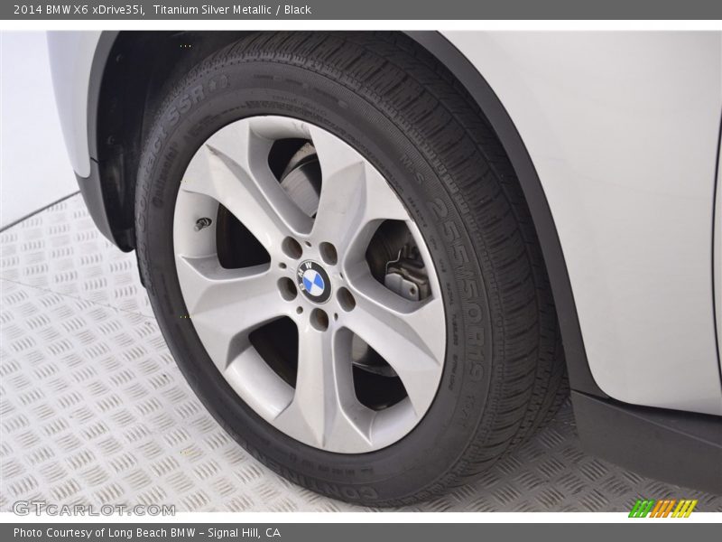 Titanium Silver Metallic / Black 2014 BMW X6 xDrive35i