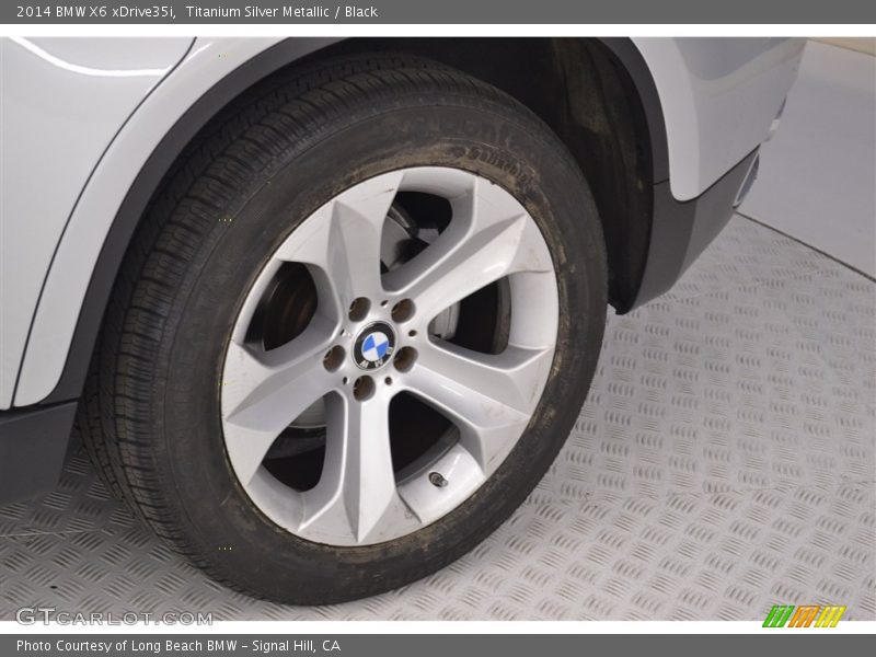 Titanium Silver Metallic / Black 2014 BMW X6 xDrive35i