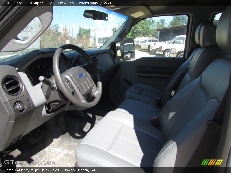 Oxford White / Steel 2013 Ford F250 Super Duty XL Crew Cab