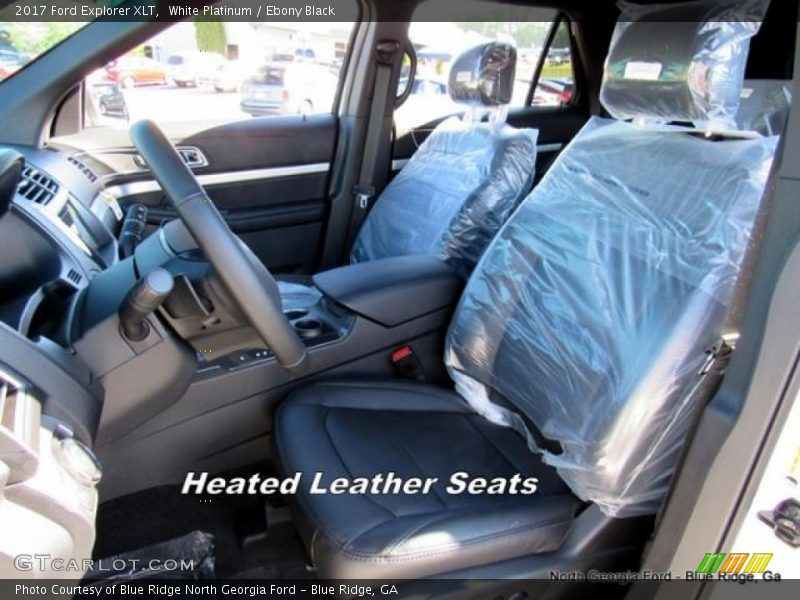 White Platinum / Ebony Black 2017 Ford Explorer XLT