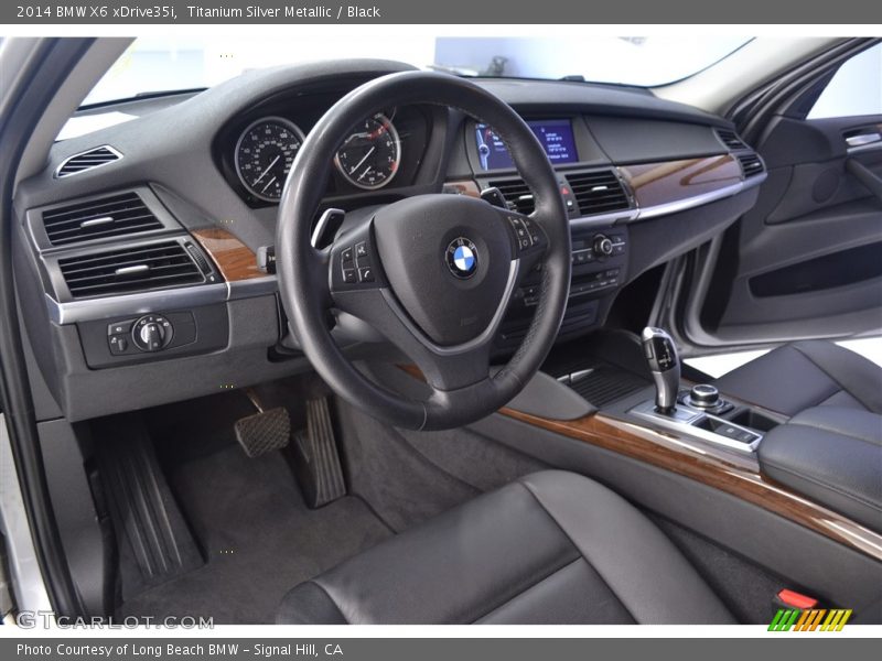 Titanium Silver Metallic / Black 2014 BMW X6 xDrive35i