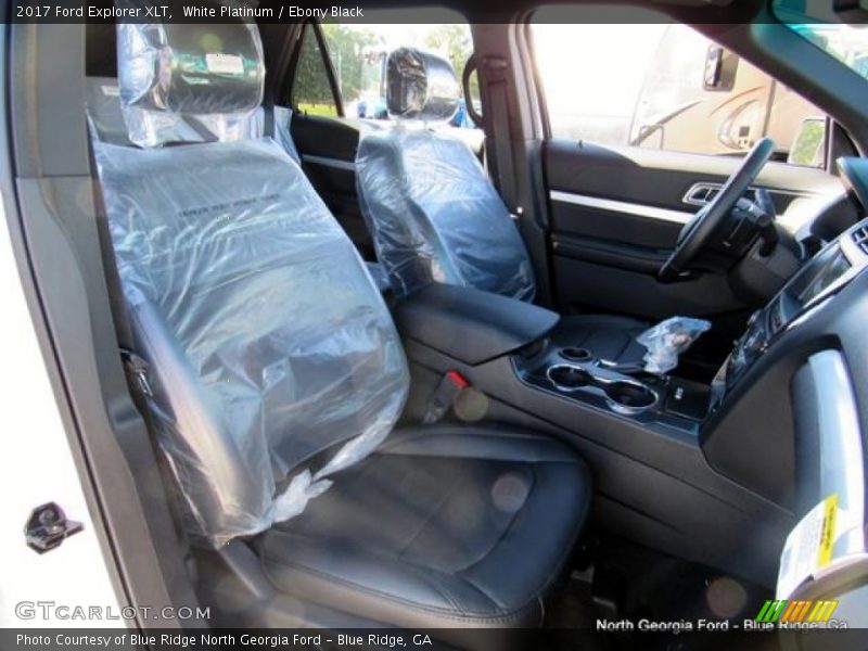 White Platinum / Ebony Black 2017 Ford Explorer XLT