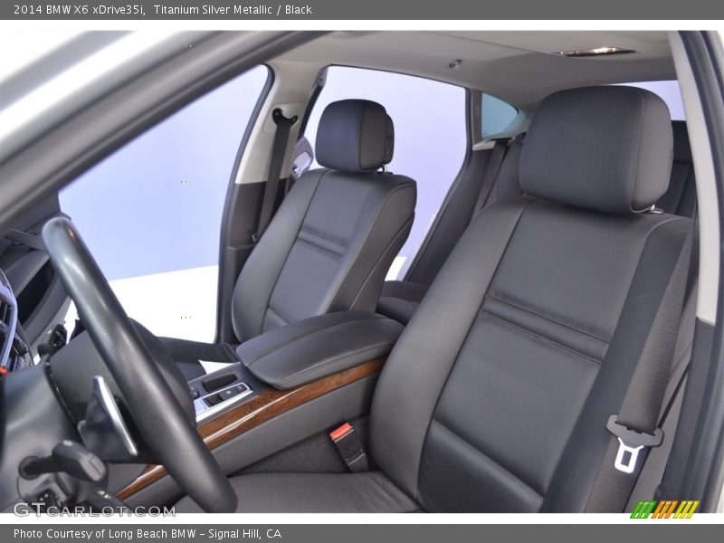 Titanium Silver Metallic / Black 2014 BMW X6 xDrive35i