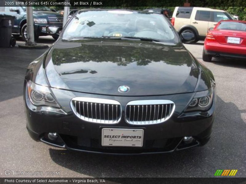 Jet Black / Black 2005 BMW 6 Series 645i Convertible