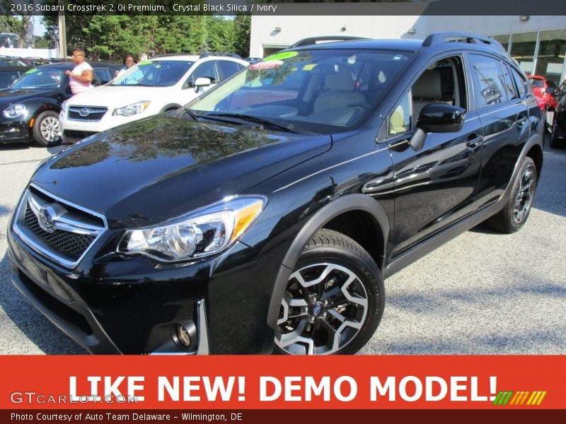 Crystal Black Silica / Ivory 2016 Subaru Crosstrek 2.0i Premium