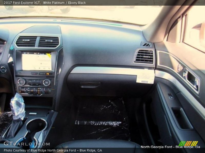 White Platinum / Ebony Black 2017 Ford Explorer XLT